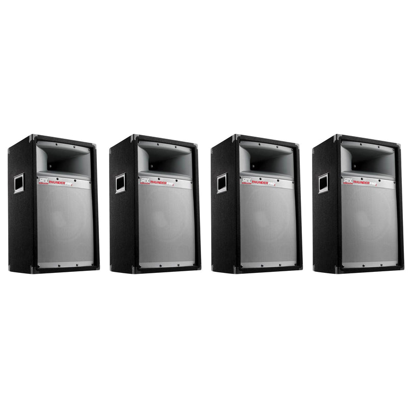 MTX TP1200 12" 300W 2 Way Cabinet Tower PRO DJ PA Speaker Audio System (4 Pack)
