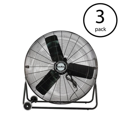 Air King 3 Speed 1/4 HP 120 Volt 30 Inch Enclosed Pivoting Floor Fan (3 Pack)