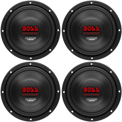 Boss 10" 1500W Car Subwoofer Audio DVC Power Sub Woofer 4 Ohm Stereo (4 Pack) - VMInnovations