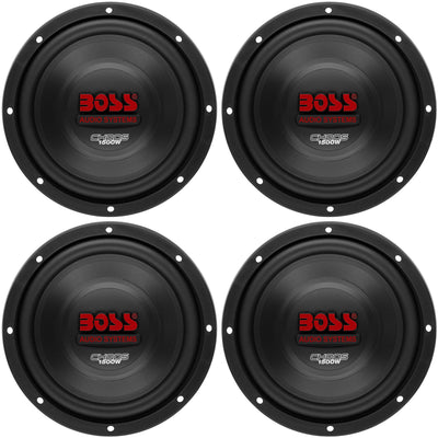 Boss 10" 1500W Car Subwoofer Audio DVC Power Sub Woofer 4 Ohm Stereo (4 Pack)