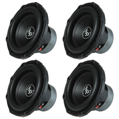 Audiopipe TXX-BD2-12 1500W 12" High Power Dual 4 Ohm Car Subwoofers (4 Pack)