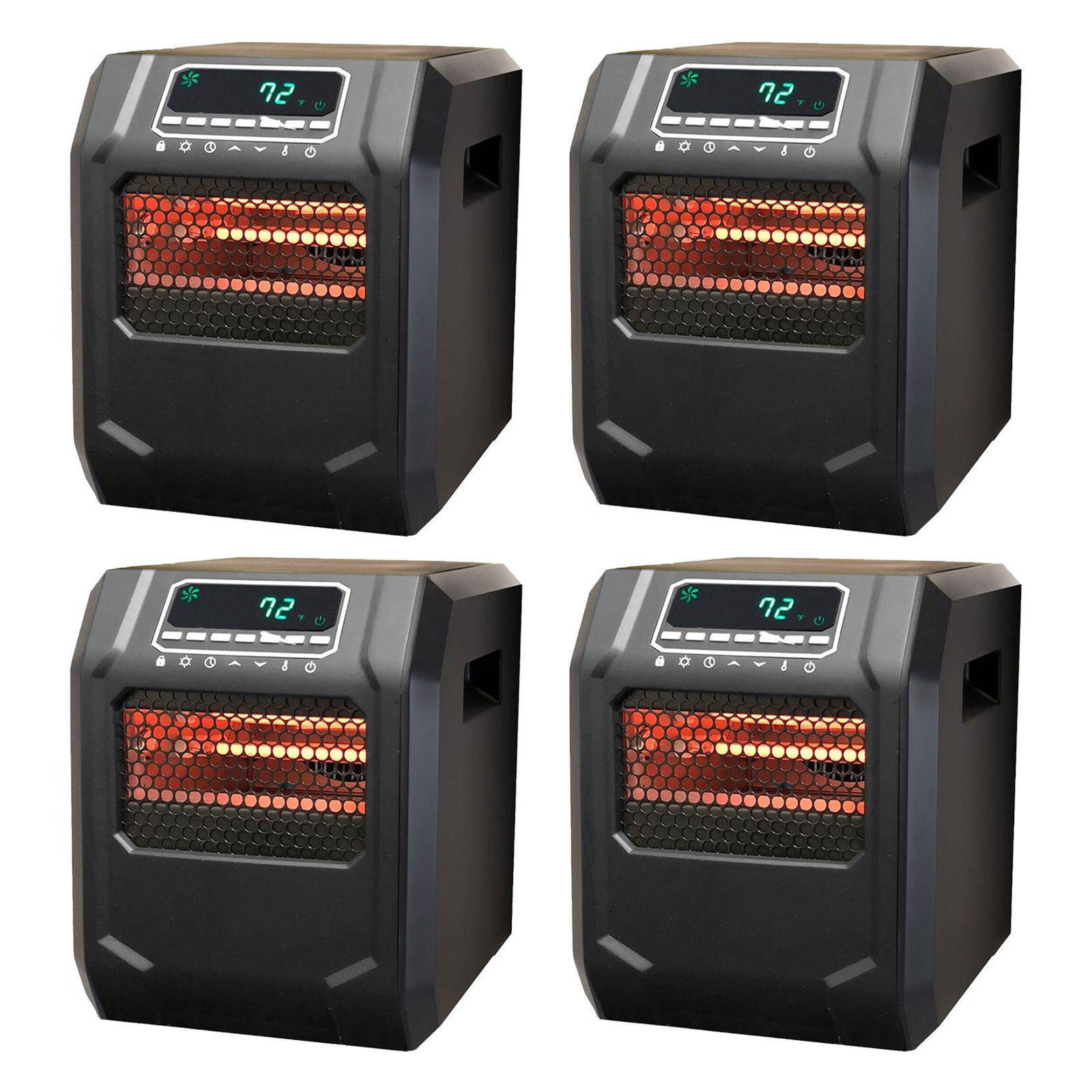 Lifesmart 4-Element Quartz Infrared Electric Large Room Space Heater (4 Pack) - VMInnovations