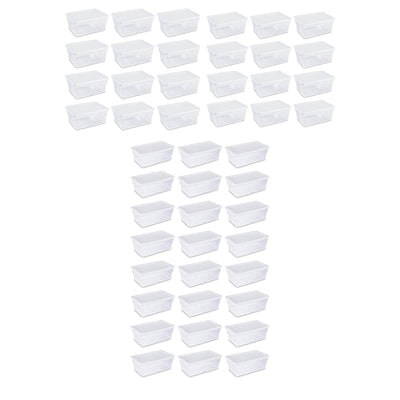Sterilite 6 Qt Clear Storage Tote, 24 Pack, & 16 Qt Clear Storage Tote, 24 Pack - VMInnovations