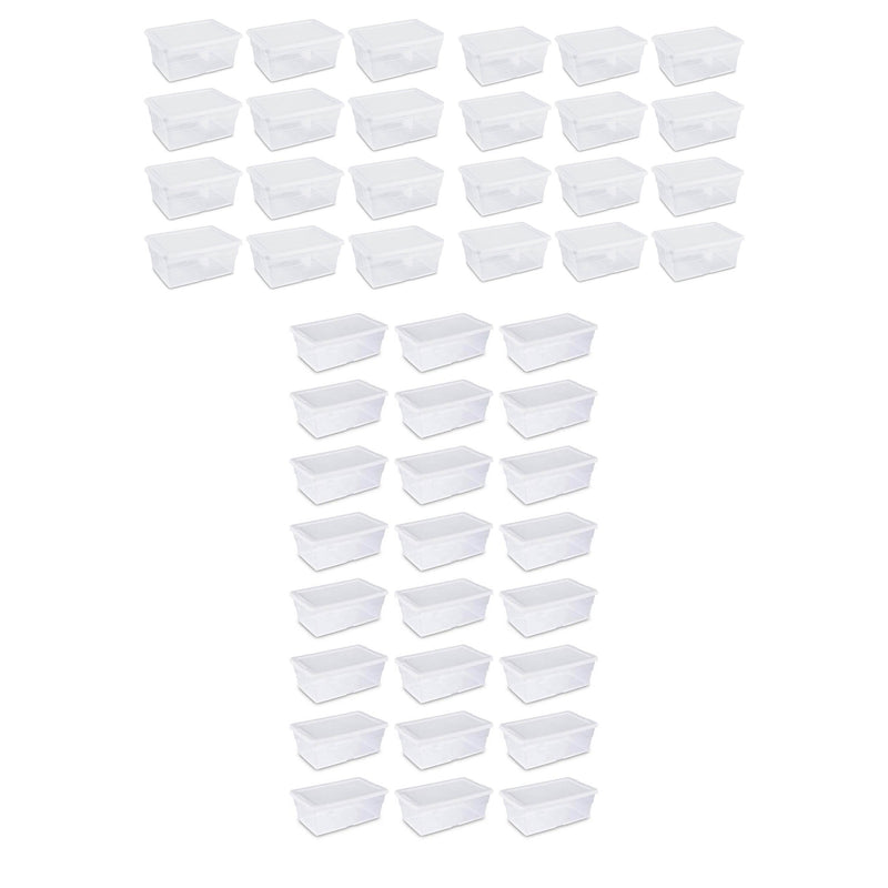 Sterilite 6 Qt Clear Storage Tote, 24 Pack, & 16 Qt Clear Storage Tote, 24 Pack - VMInnovations