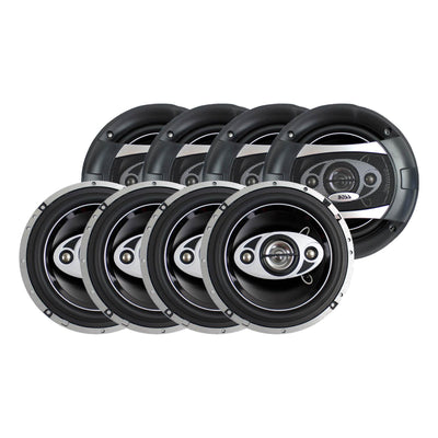 Boss Audio 6.5" 4-Way 400W Car Coaxial Speakers Stereo P654C  (4 Pack)