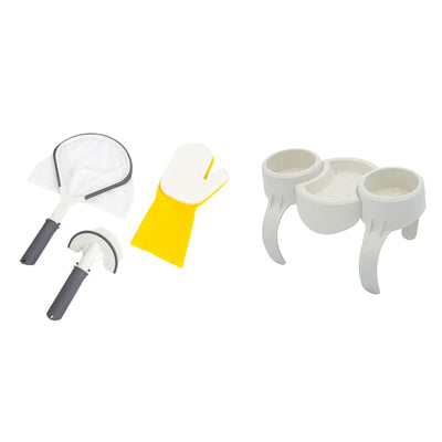 Bestway SaluSpa Hot Tub Spa All-in-1 Cleaning Tool + Drinks Holder & Snack Tray
