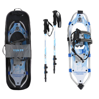 Yukon Charlie's Advanced 8x25 Inch Women's Snowshoe Kit w/ Poles & Bag (2 Pack)