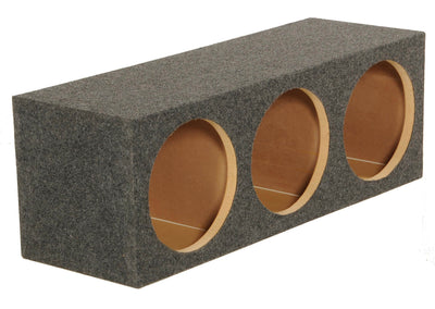 Q Power 12" Sealed Triple Car Audio Subwoofer Sub Box Enclosure (4 Pack)