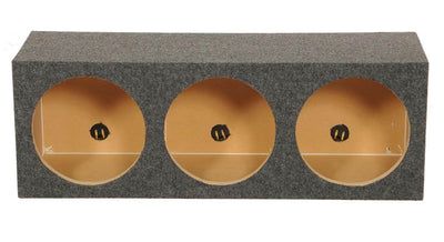 Q Power 12" Sealed Triple Car Audio Subwoofer Sub Box Enclosure (4 Pack)