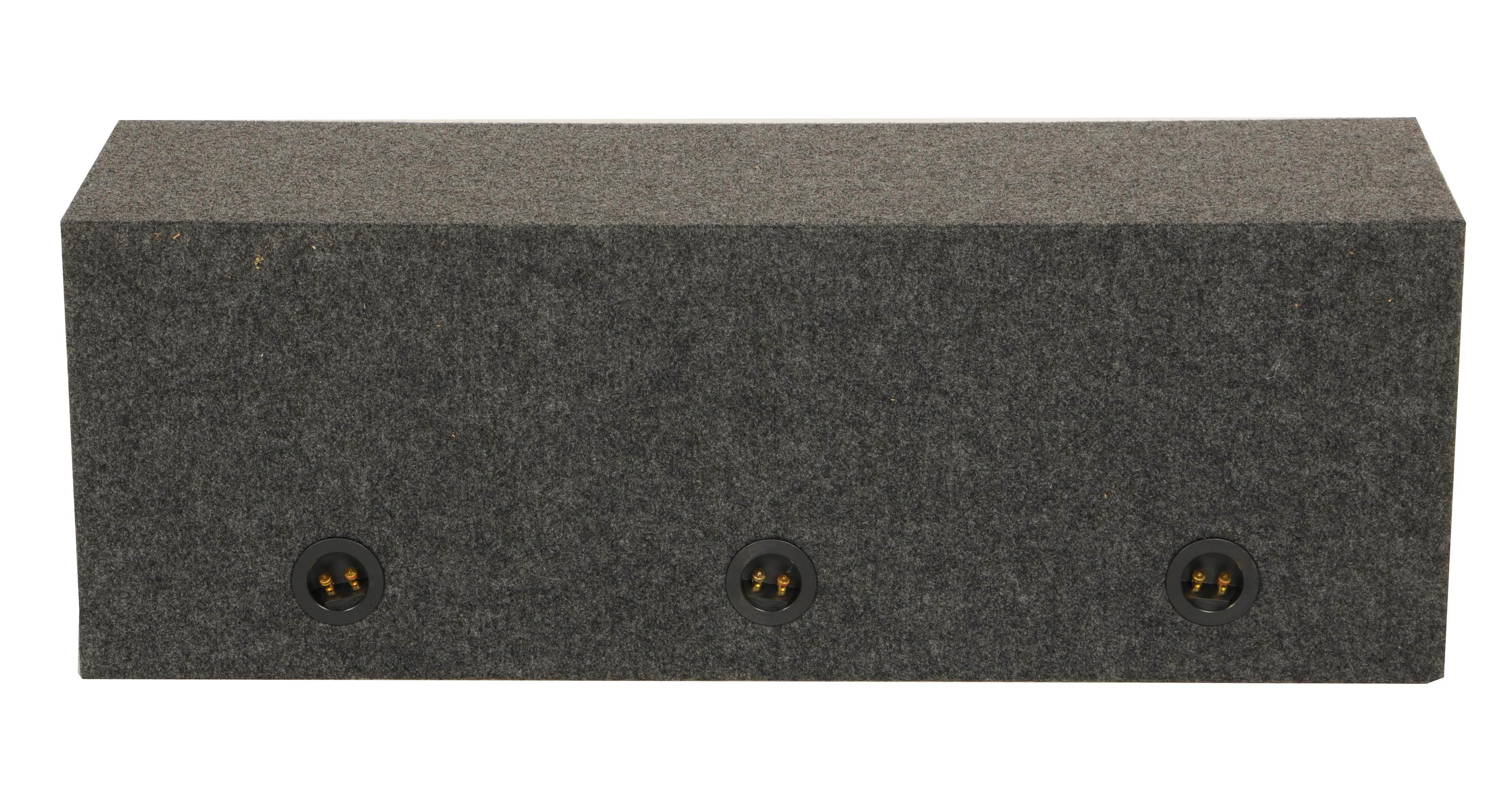Q Power 12" Sealed Triple Car Audio Subwoofer Sub Box Enclosure (4 Pack)