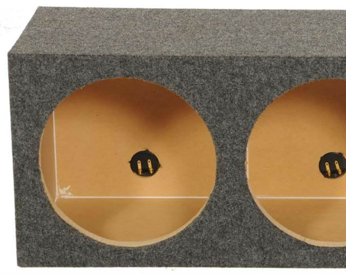 Q Power 12" Sealed Triple Car Audio Subwoofer Sub Box Enclosure (4 Pack)