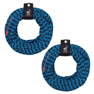 Airhead 3-Rider Tube Boating Towing Rope 60 Feet Long | AHTR-30 (2 Pack)