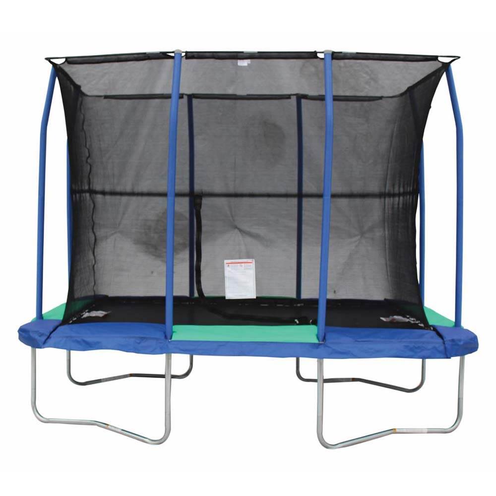 JumpKing 7 x 10 Foot Rectangular Trampoline with Padded Enclosure (Used)