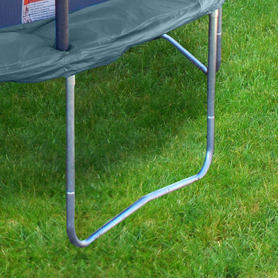 JumpKing 7 x 10 Foot Rectangular Trampoline with Padded Enclosure (Used)