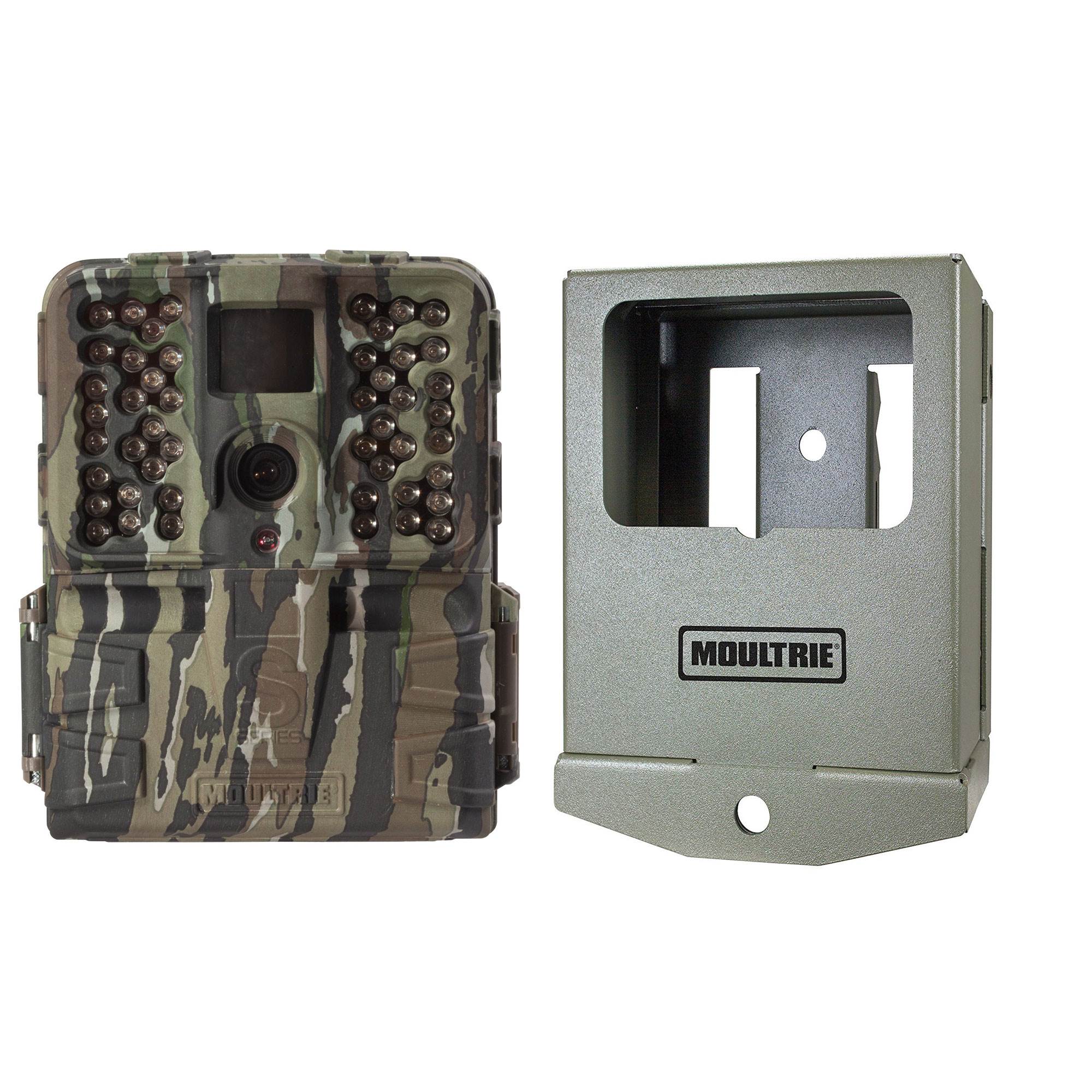 Moultrie S-50i 20MP 80' FHD Infrared Game Camera + S Series Security Case Box