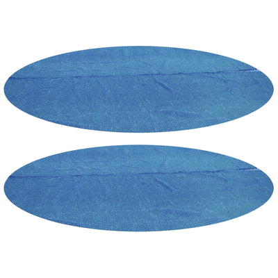 Bestway 15 Foot Round Above Ground Swimming Pool Solar Heat Cover (2 Pack)
