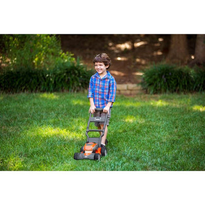 Husqvarna Kids Toy Lawn Mower, Orange + Toy Leaf Blower + Toy Lawn Trimmer