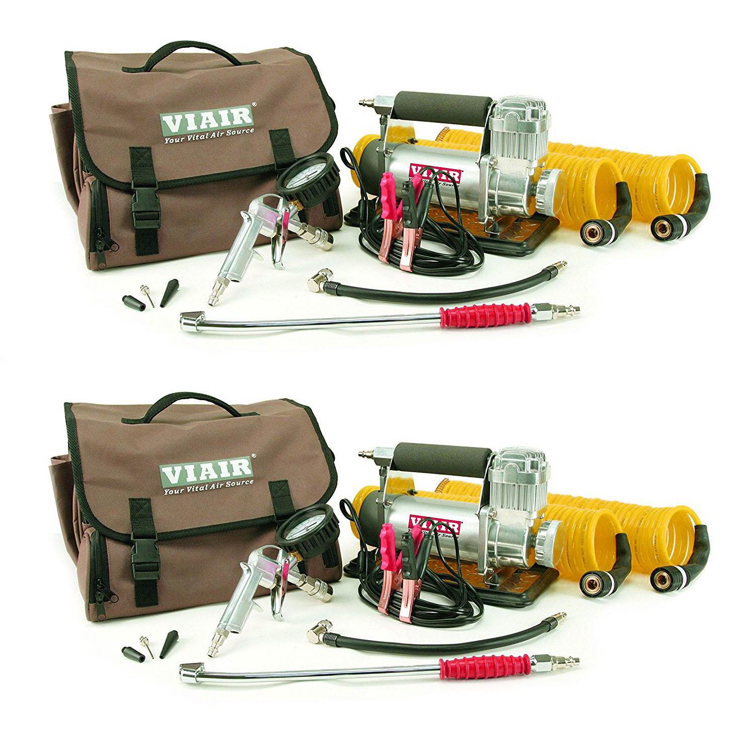 Viair RV Automatic Portable 12V, 150 PSI Air Compressor Kit for Tires (2 Pack)