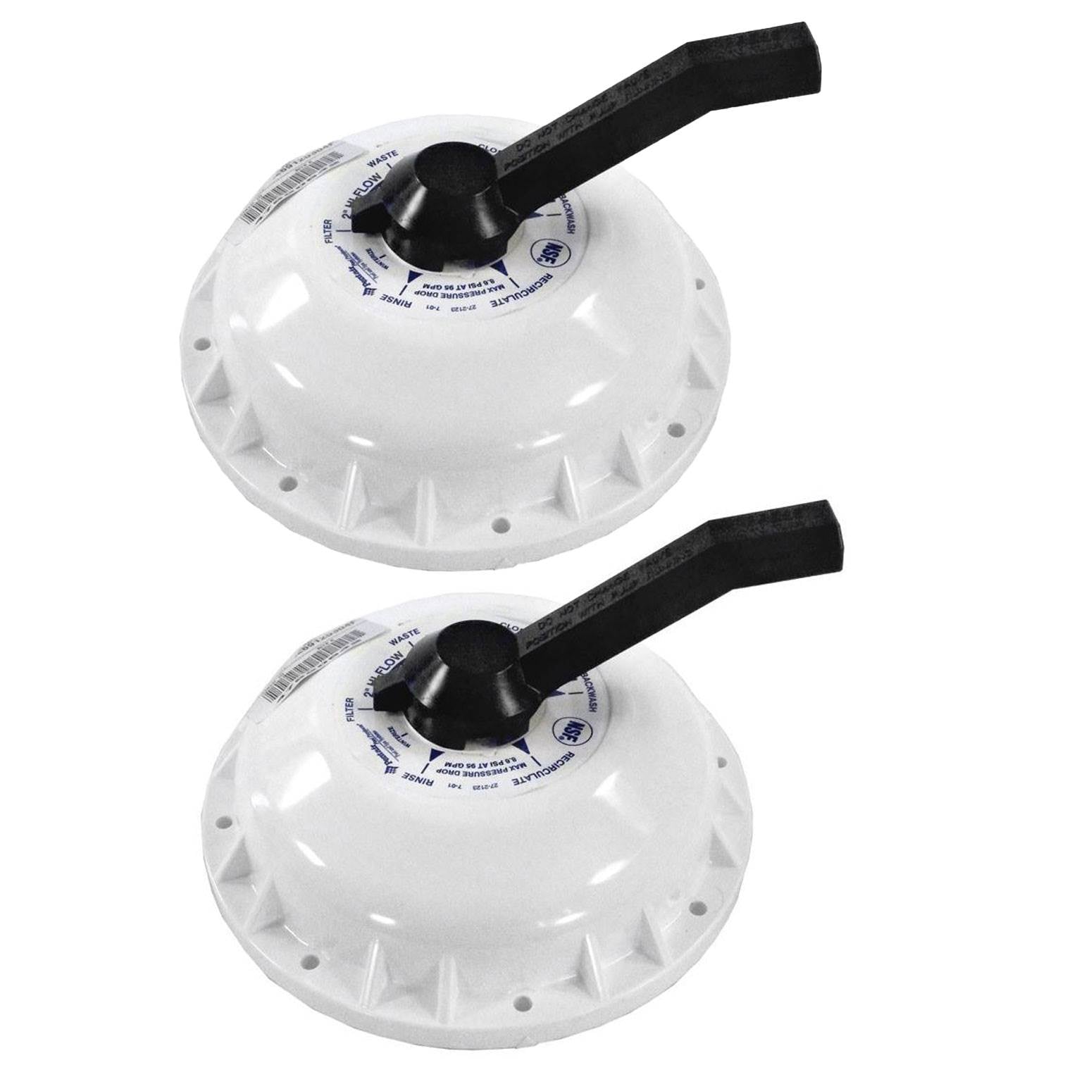 Pentair Hi-Flow Swimming Pool/Spa 2" Valve Top Assembly Replacement (2 Pack) - VMInnovations