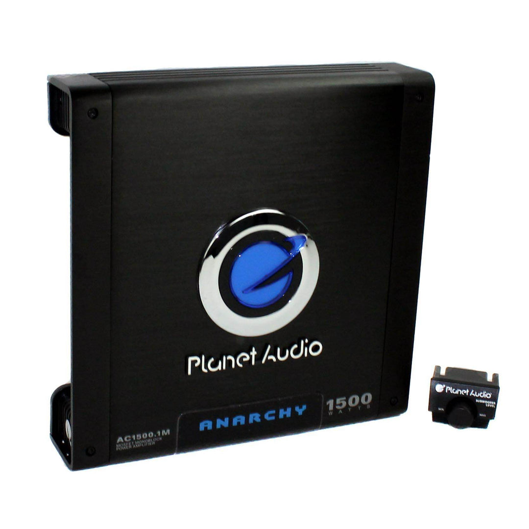 Planet Audio 1500 Watt Mono Block Car Audio Amplifier with Remote (2 Pack)