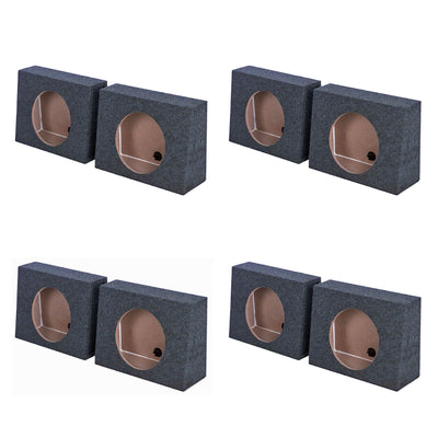 Q-POWER QTW10 Single 10" Car Audio Powered Subwoofer Speaker Enclosure (4 Pack)