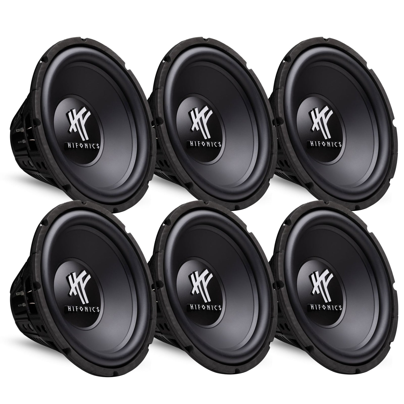 Hifonics 12" 800 Watt 4 Ohm DVC Car Audio Subwoofer Power Bass Sub (6 Pack) - VMInnovations