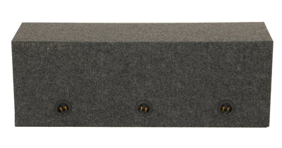 Q Power HD12 12" Sealed Triple Car Audio Subwoofer Sub Box Enclosure (2 Pack)