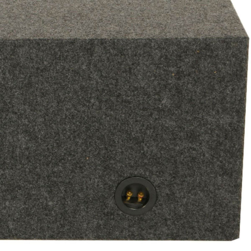 Q Power HD12 12" Sealed Triple Car Audio Subwoofer Sub Box Enclosure (2 Pack)