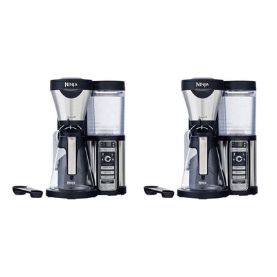 Ninja CF080 Coffee Bar Auto-IQ 1 Touch Brewer Maker w/ Glass Carafe (2 Pack)