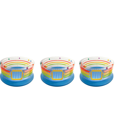 Intex Inflatable Jump-O-Lene Transparent Ring Bounce For Kids 3 to 6 (3 Pack)