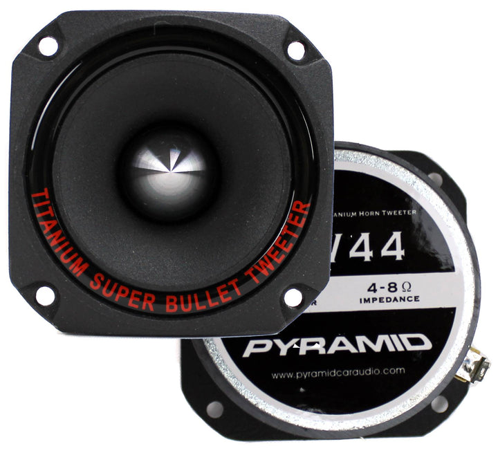 Pyramid TW44 1" 300 Watt Heavy Duty Titanium Dome Bullet Car Tweeter (8 Pack)