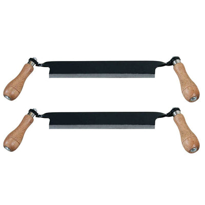 Timber Tuff 10" Straight Wood Blade Draw Shave Knife Woodworking Tool (2 Pack) - VMInnovations