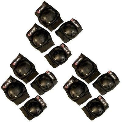 Razor Youth Kid Multi Sport Elbow & Knee Pad Safety Set Protective Gear (3 Pack)