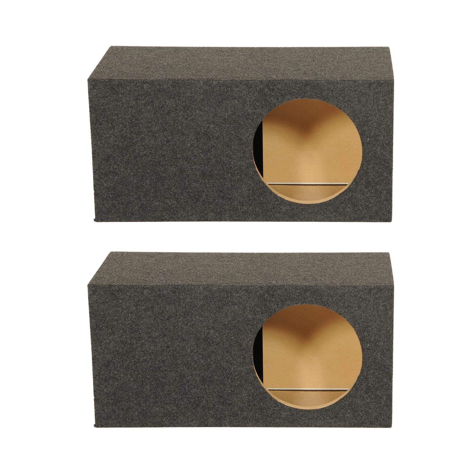 Q Power Single 12 Inch SPL XL Side Ported Subwoofer Enclosure HD112VL (2 Pack) - VMInnovations