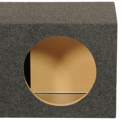 Q Power Single 12 Inch SPL XL Side Ported Subwoofer Enclosure HD112VL (2 Pack) - VMInnovations