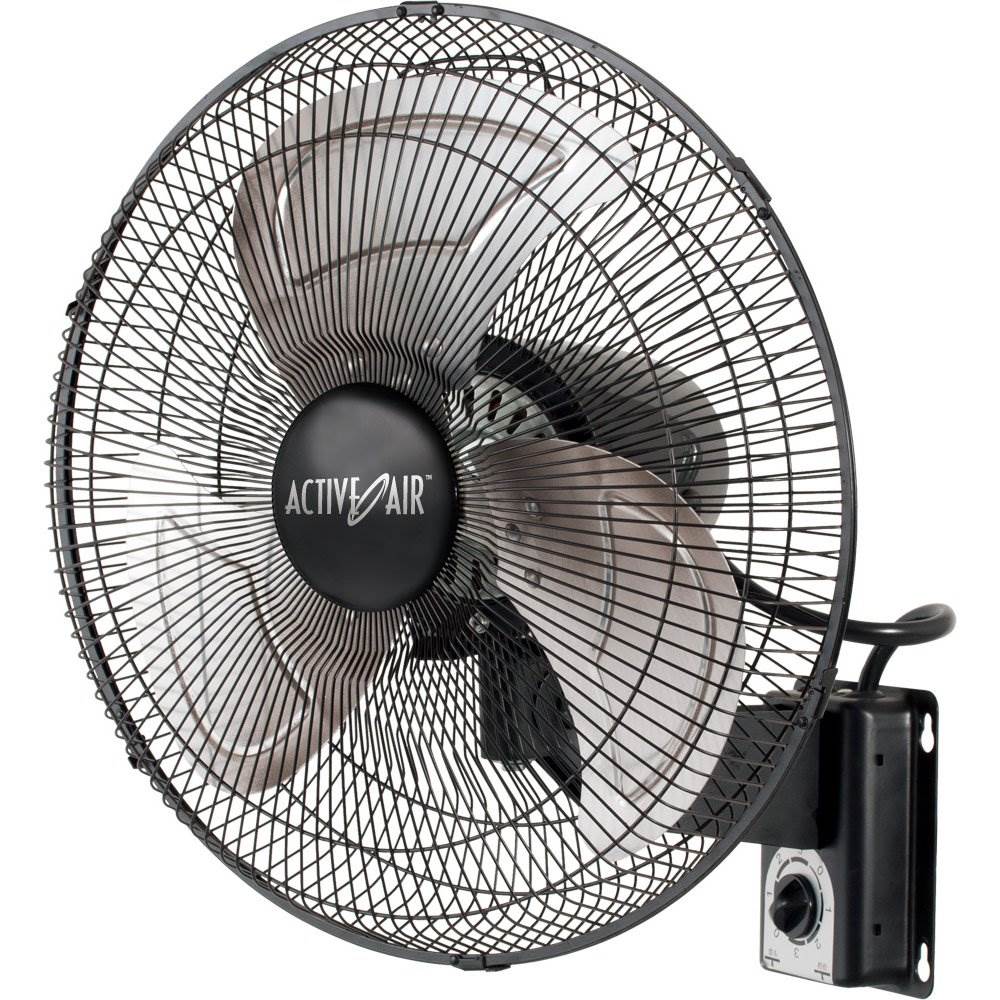 Active Air ACFW16HDB Heavy-Duty 16 Inch 3 Speed Metal Wall Mount Tilting Fan (3) - VMInnovations