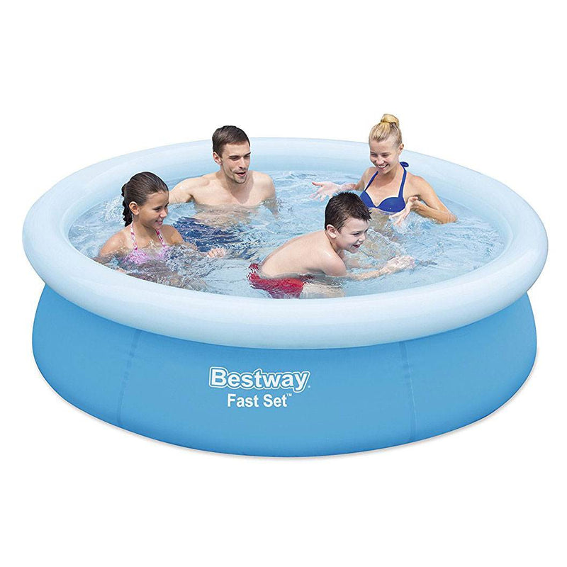 Bestway 6ft x 20in Fast Set Inflatable Above Ground Kids Swimming Pool (2 Pack)