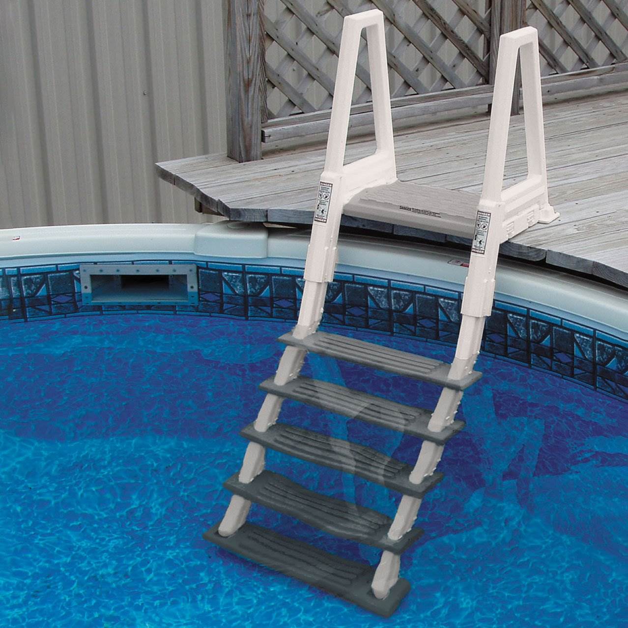 Confer 6000X Eliminator Adjustable 46"-56" Heavy Duty InPool Ladder (2 Pack)