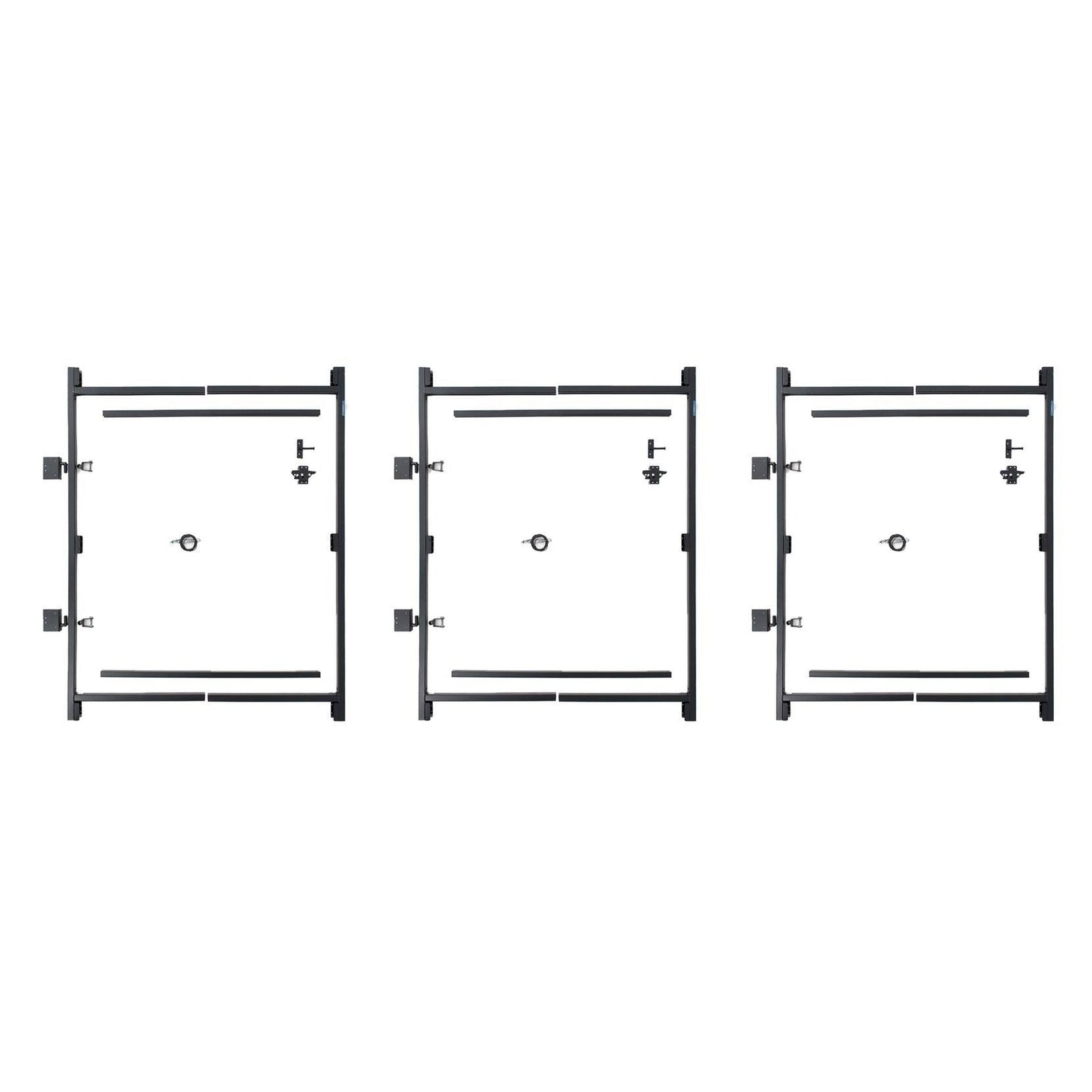Adjust-A-Gate Steel Frame Gate Building Kit, 36"-60" Wide Up To 7' High (3 Pack) - VMInnovations