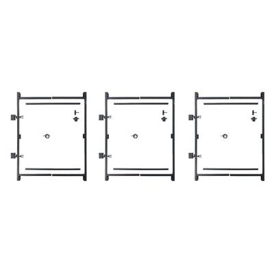 Adjust-A-Gate Steel Frame Gate Building Kit, 36"-60" Wide Up To 7' High (3 Pack) - VMInnovations