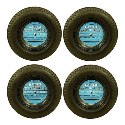 Marathon 4.10/3.50-4 Universal Fit Utility Truck Equip Flat Free Tire (4 Pack)