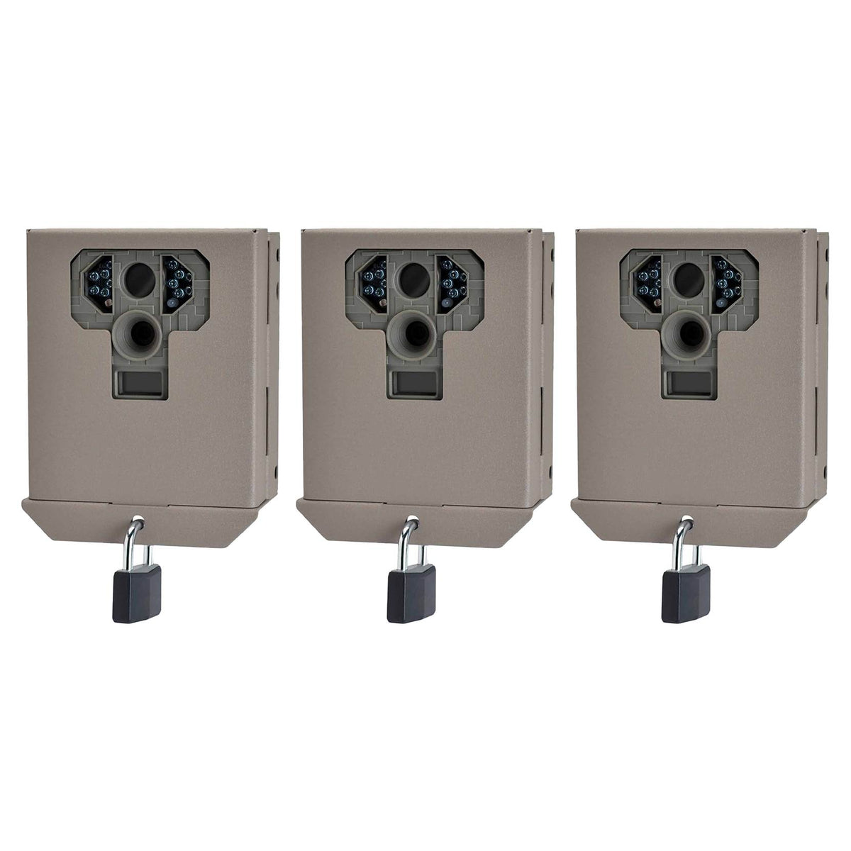 Stealth Cam P Series Game Camera Security & Bear-Proof Box, Brown (3 Pack)