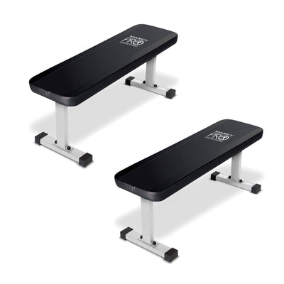 Marcy Flat Utility Flat Strength Training Home Gym Lifting Weight Bench (2 Pack)