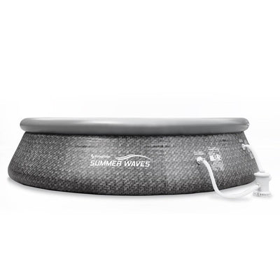Summer Waves 12' x 33" Inflatable Above Ground Pool with Filter Pump (2 Pack)