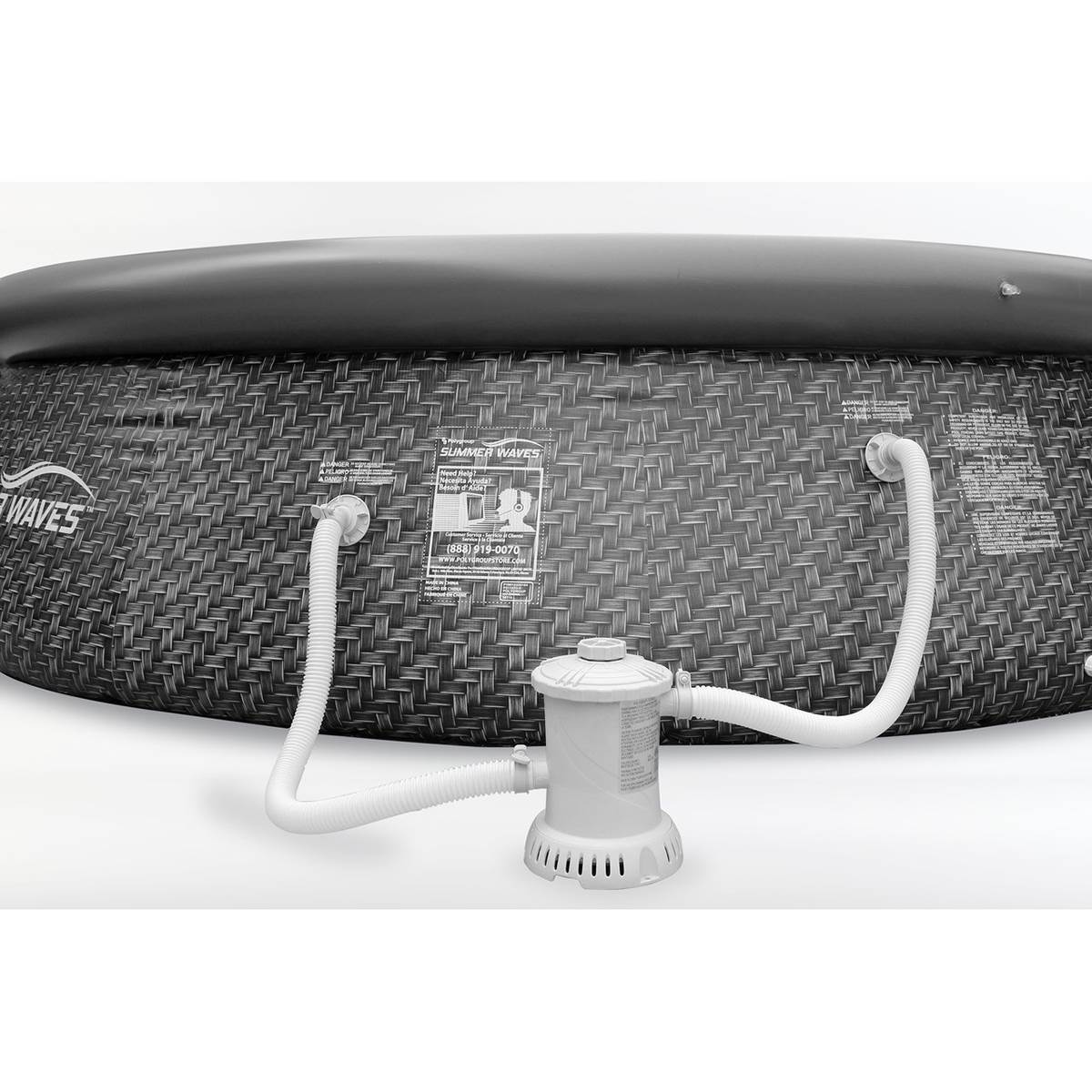 Summer Waves 12' x 33" Inflatable Above Ground Pool with Filter Pump (2 Pack)