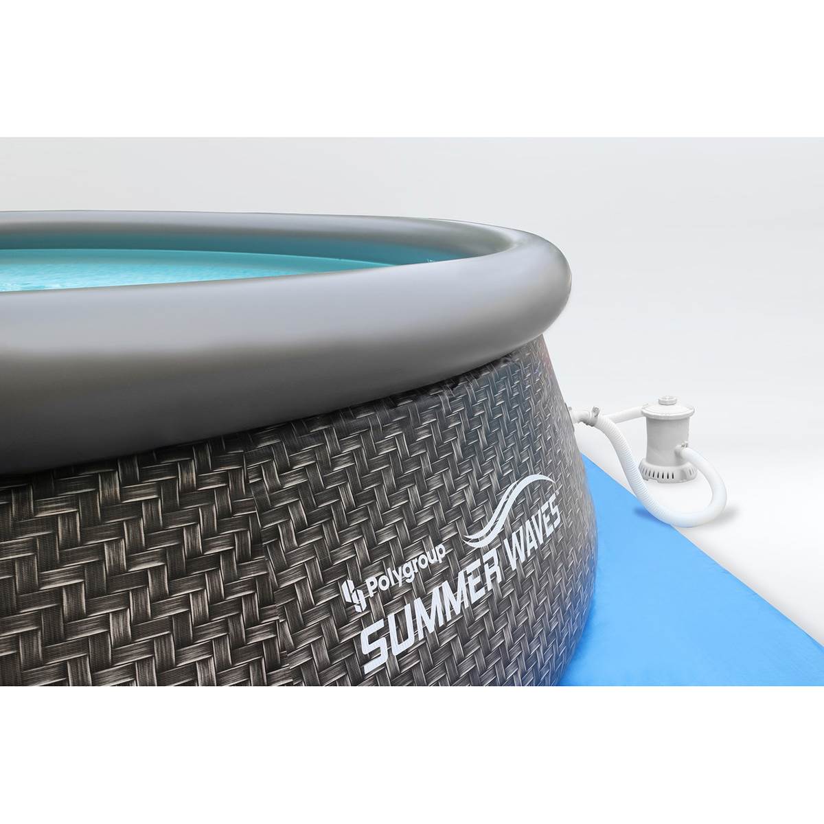 Summer Waves 12' x 33" Inflatable Above Ground Pool with Filter Pump (2 Pack)