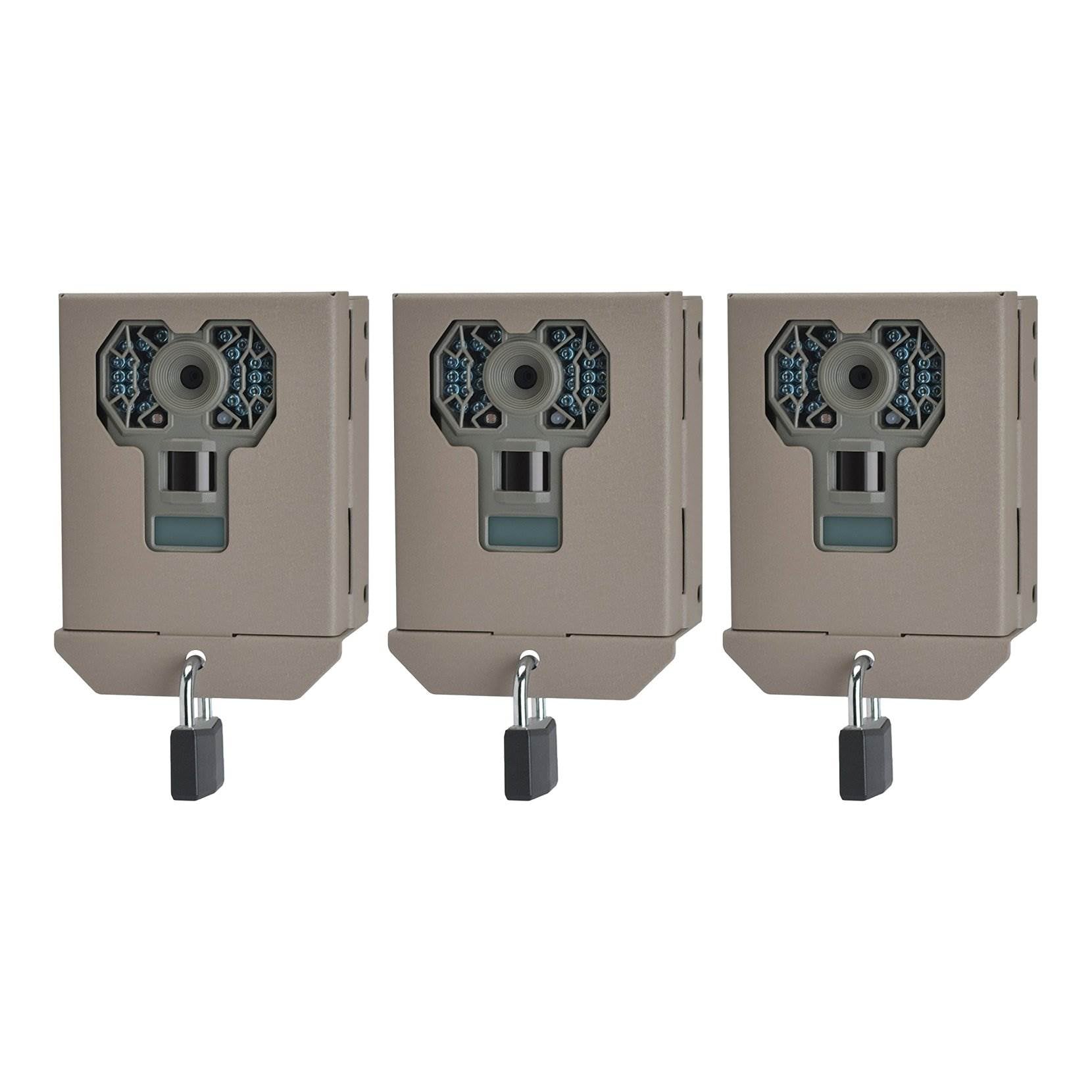 Stealth Cam Steel Security Trail Game Camera Bear Box for G Series Cams (3 Pack)