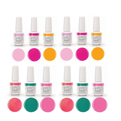 Gelish Neon Street Beat 3 LED Soak Off Gel Nail Polish Collection Kit (2 Pack)