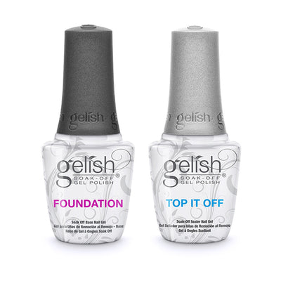 Gelish Dynamic Duo Foundation Base & Top It Off Sealer Soak Off Gel Nail Polish
