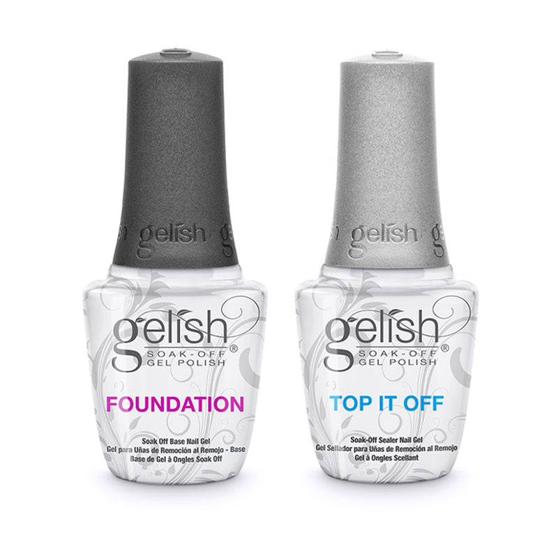 Gelish Dynamic Duo Foundation Base & Top It Off Sealer Soak Off Gel Nail Polish - VMInnovations